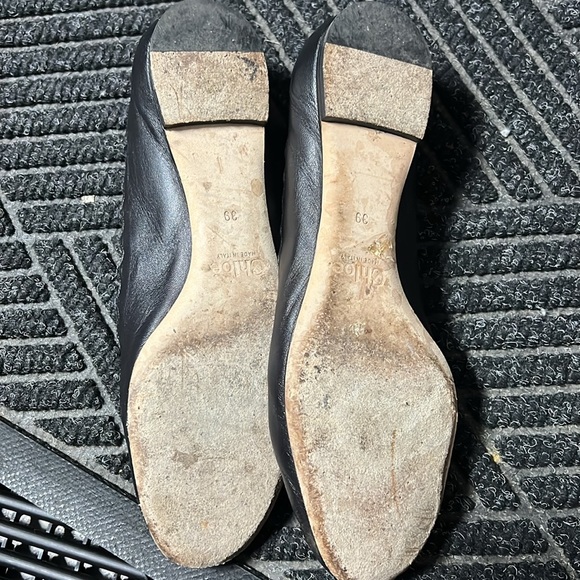 Chloe scallop flats black women’s 39 - Picture 3 of 4